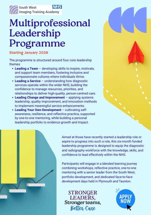 Multi-professional leadership programme poster